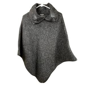 David & Young New York Poncho Sweater Shawl Womens One Size